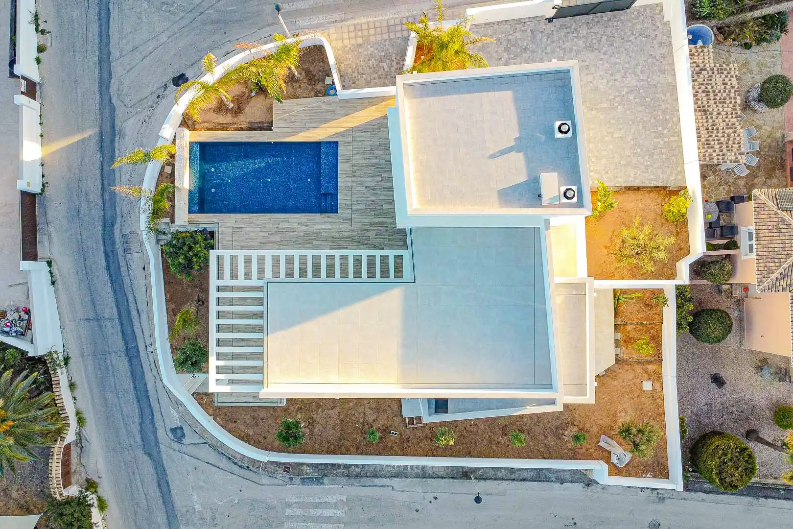 Außenansicht von Haus oder Chalet zum Verkauf in Moraira mit Klimaanlage, Privatgarten und Terrasse
