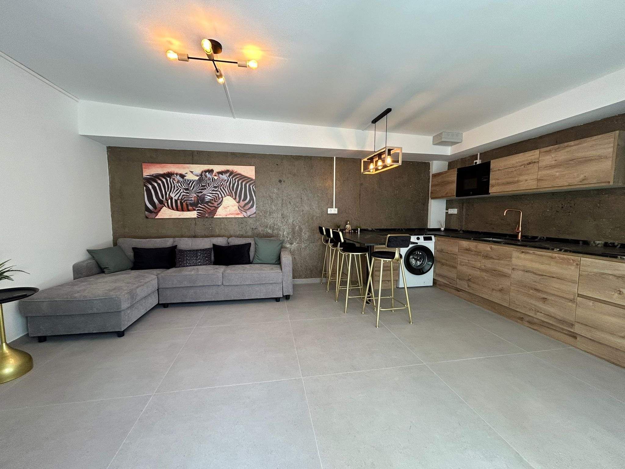 Living room of Apartment to rent in San Bartolomé de Tirajana  with Air Conditioner, Private garden and Terrace