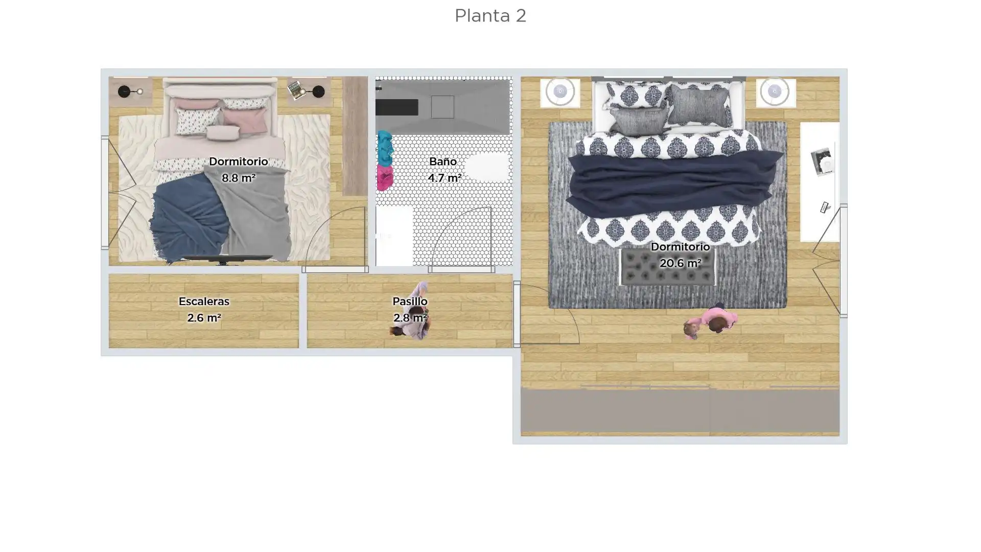 Bedroom of Houses for sale in Castiliscar  with Furnished