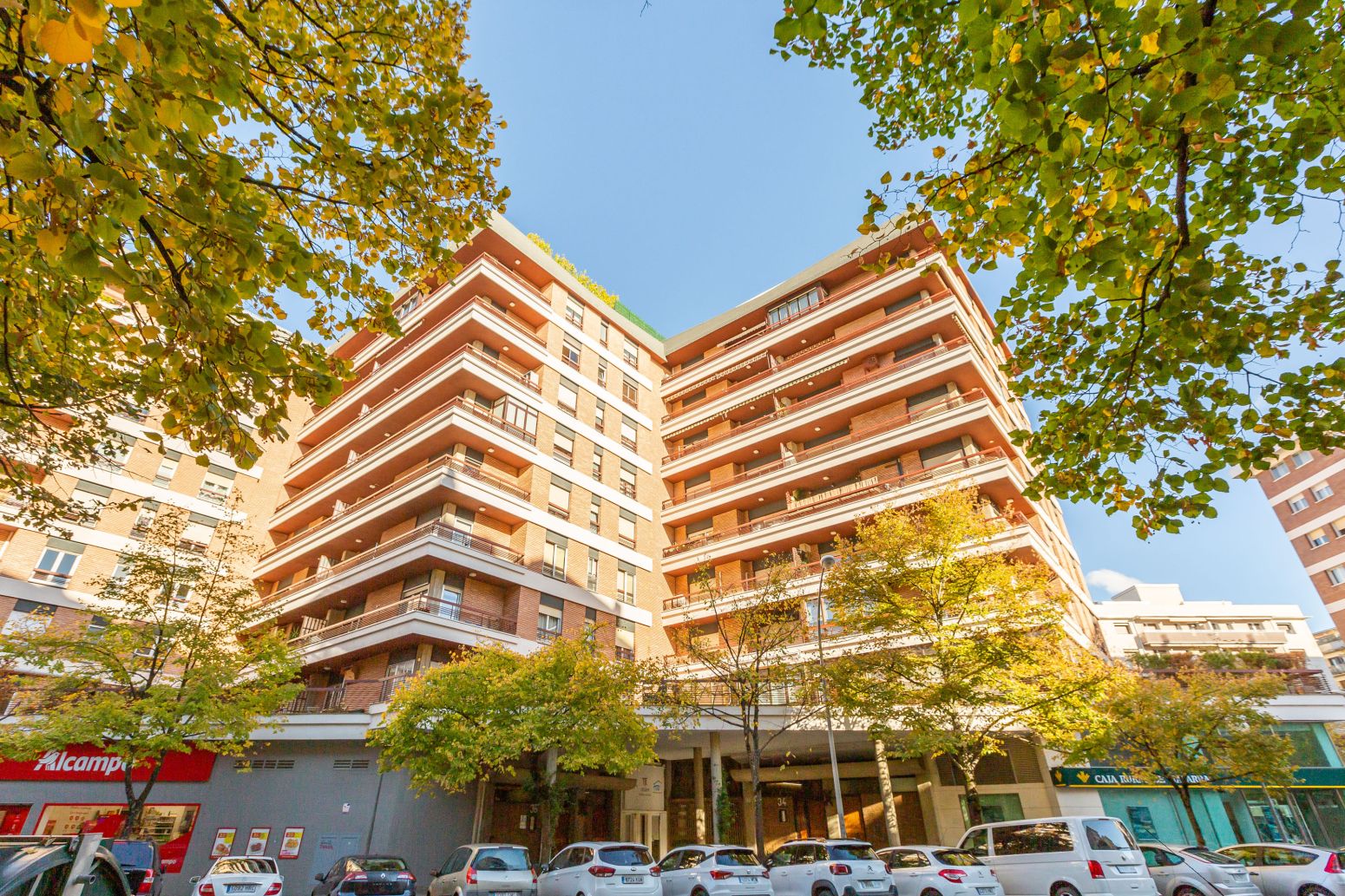 Vista exterior de Piso en venta en  Pamplona / Iruña con Calefacción, Parquet y Balcón