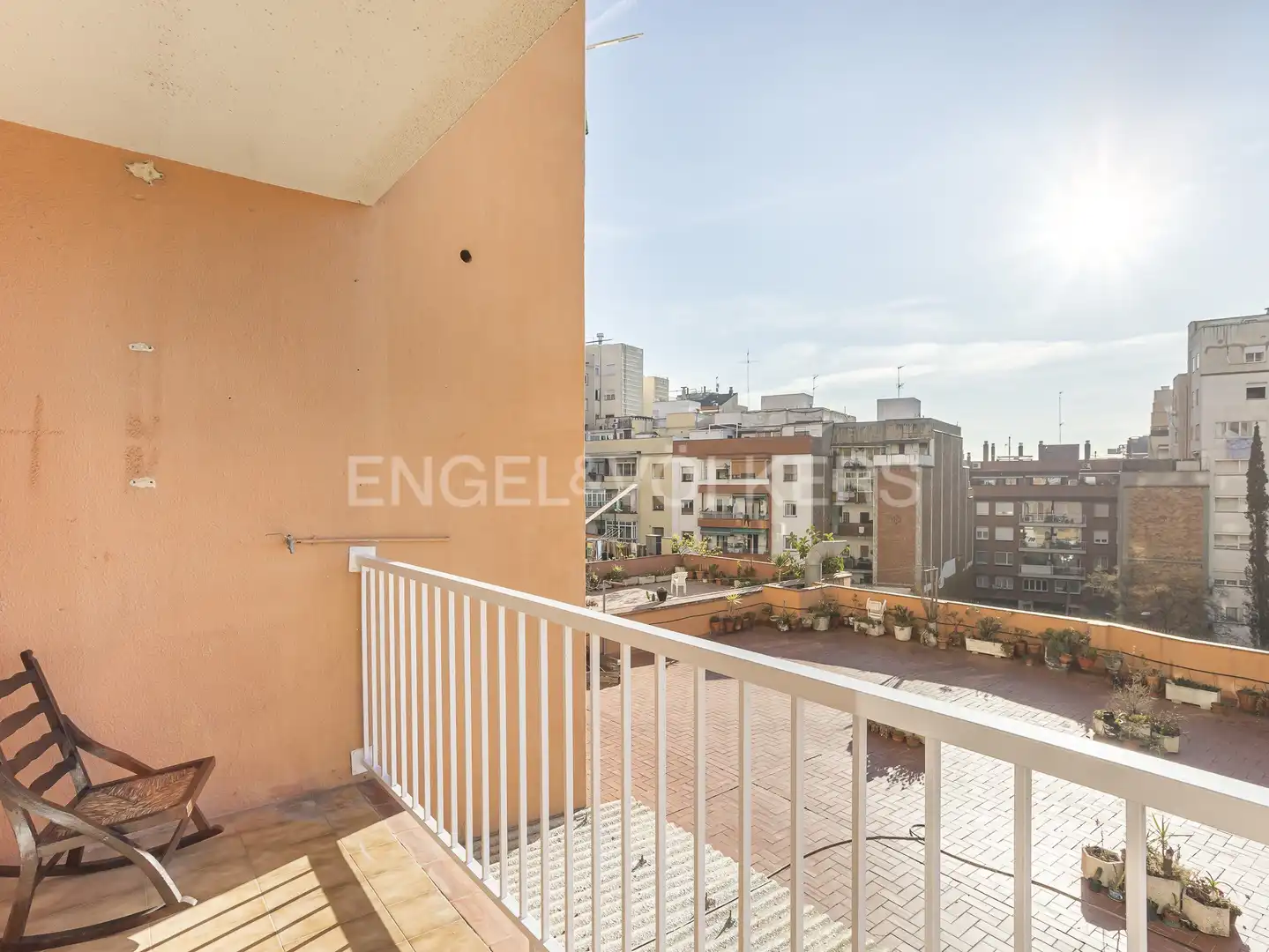 Terraza de Piso de alquiler en Barcelona con Calefacción, Parquet y Balcón