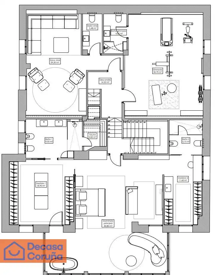 Houses for sale in A Coruña Capital   with Heating, Private garden and Terrace