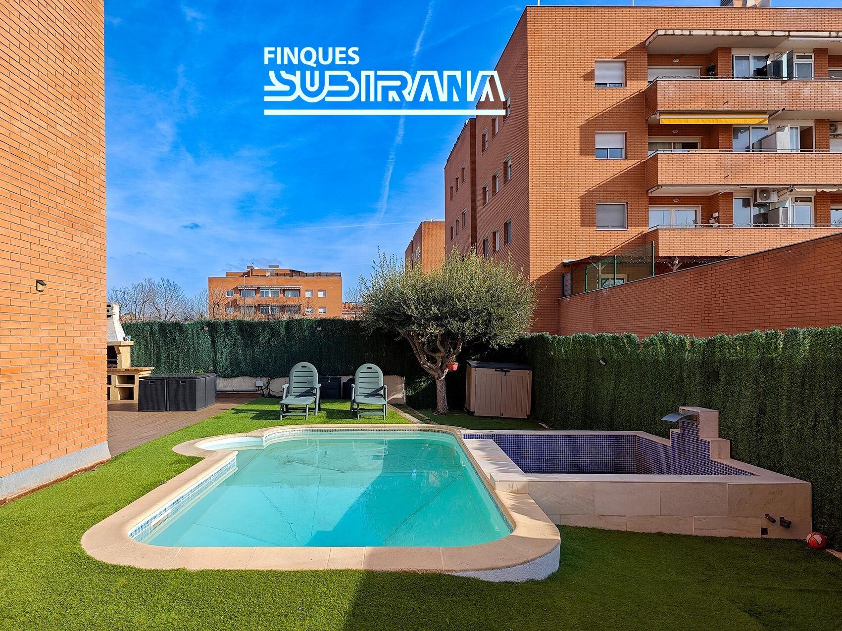 Swimming pool of Planta baja for sale in Igualada  with Heating, Private garden and Parquet flooring
