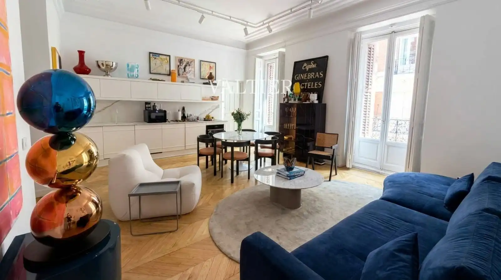 Living room of Flat for rent in Madrid  with Air Conditioner, Heating and Terrace