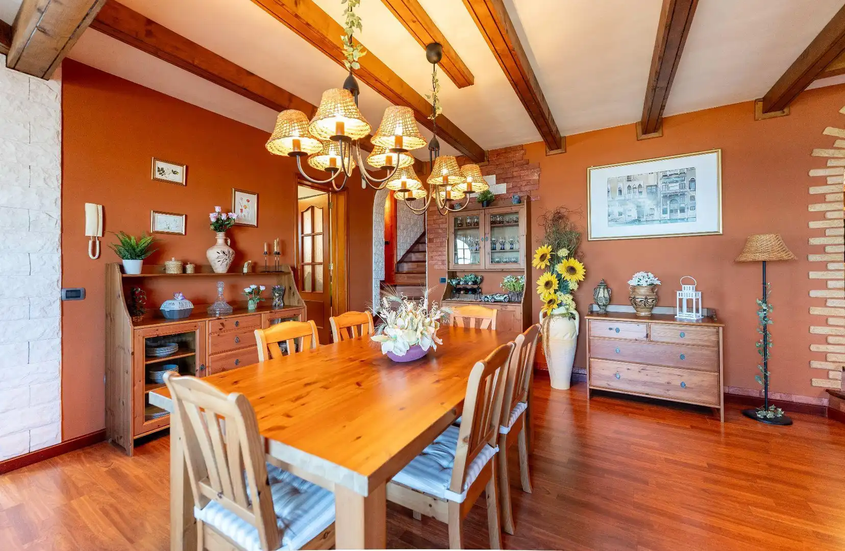 Dining room of Houses for sale in La Orotava  with Heating, Private garden and Storage room