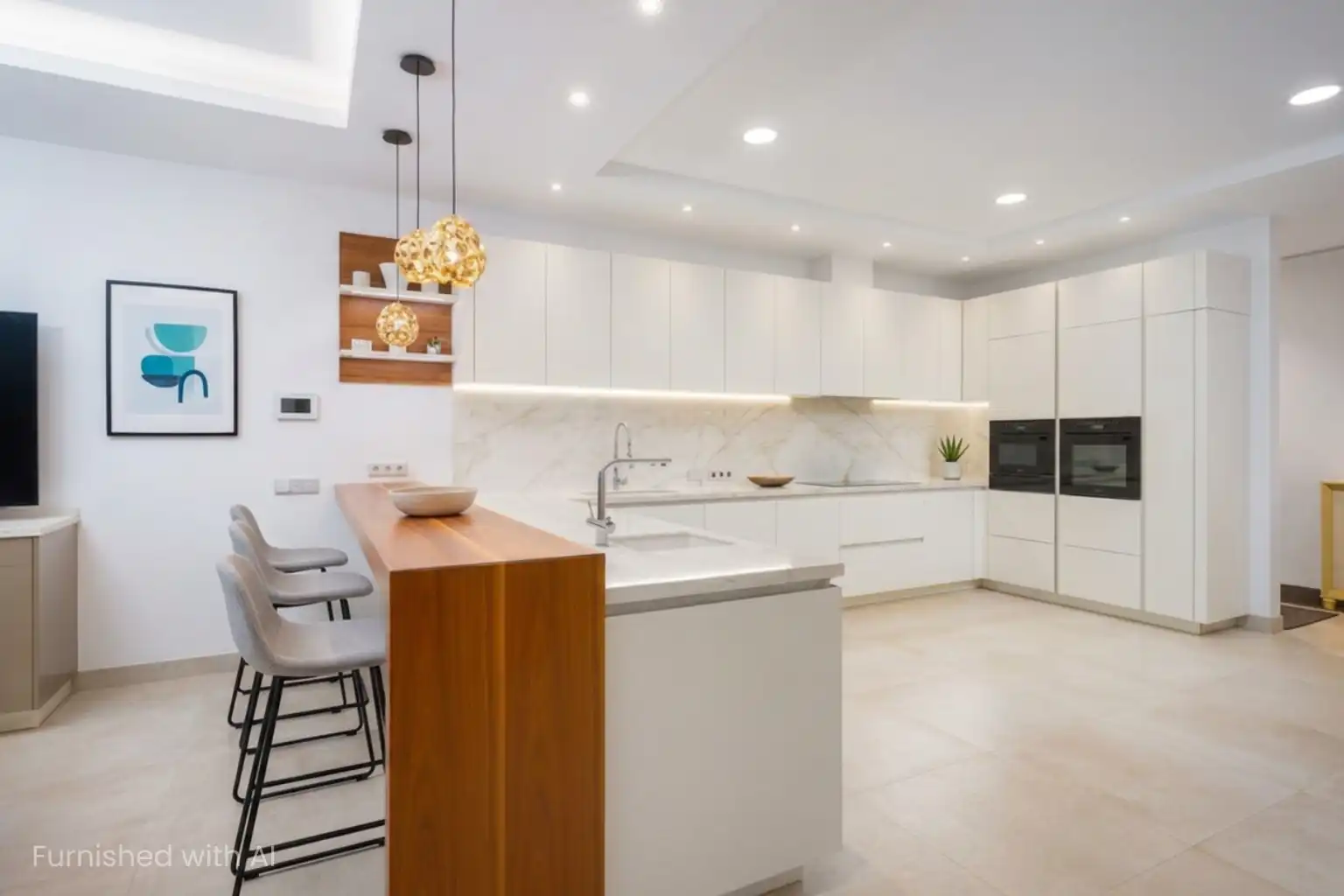 Kitchen of Houses for sale in Estepona  with Private garden, Terrace and Swimming Pool
