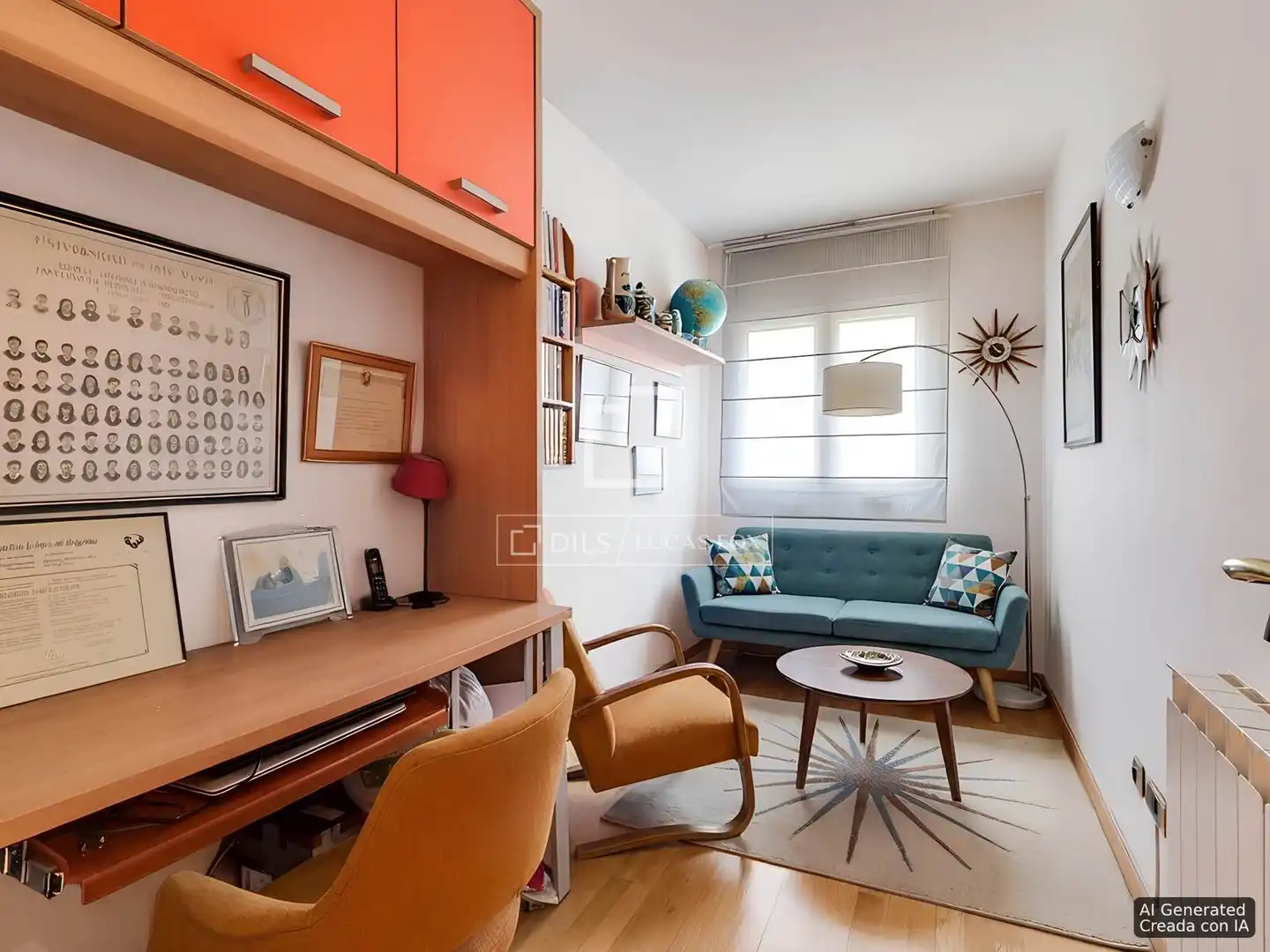 Sala d'estar de Pis en venda en Barcelona amb Aire condicionat, Parquet i Piscina