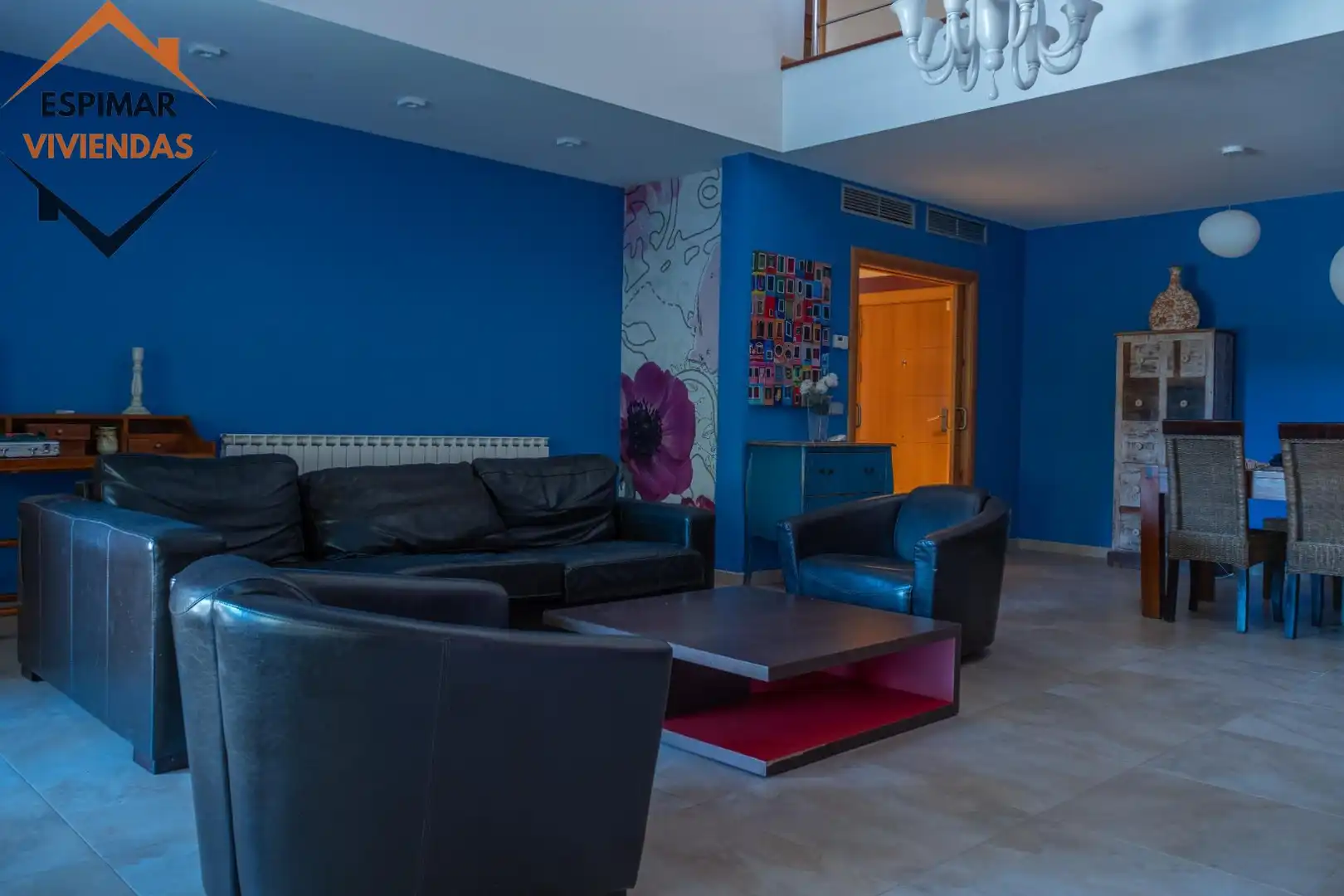 Living room of Houses for sale in Villanueva de Gállego  with Air Conditioner, Heating and Private garden