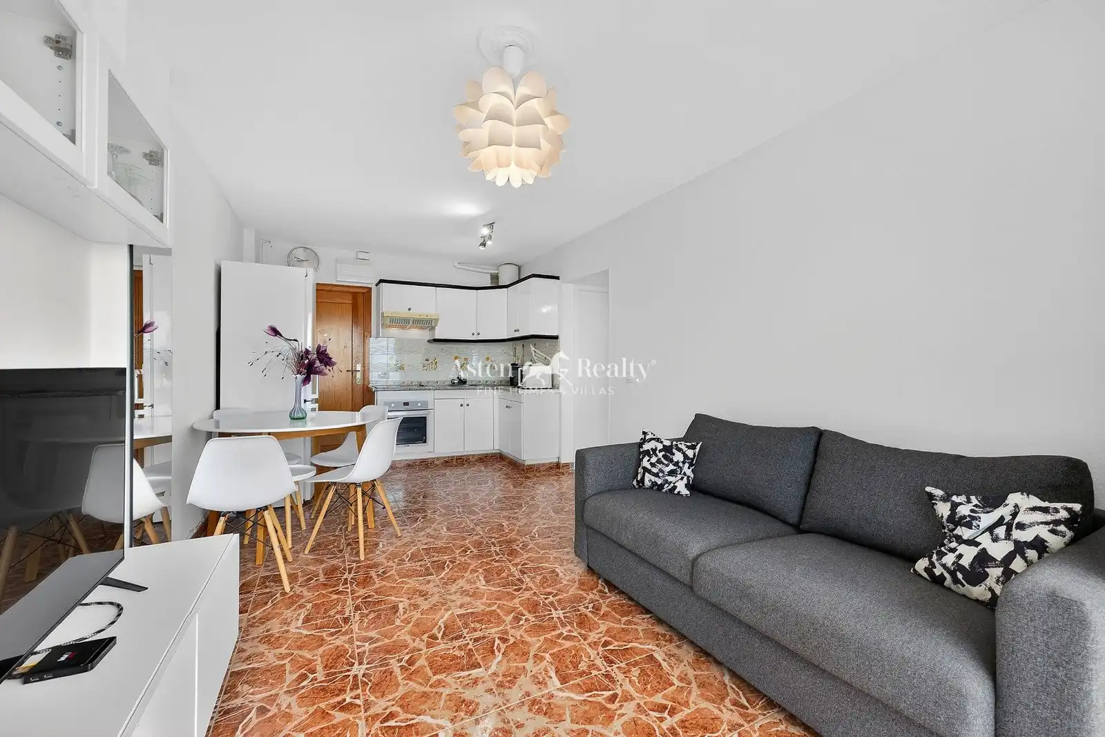 Wohnzimmer von Wohnungen zum Verkauf in Arona mit Terrasse, Schwimmbad und Möbliert