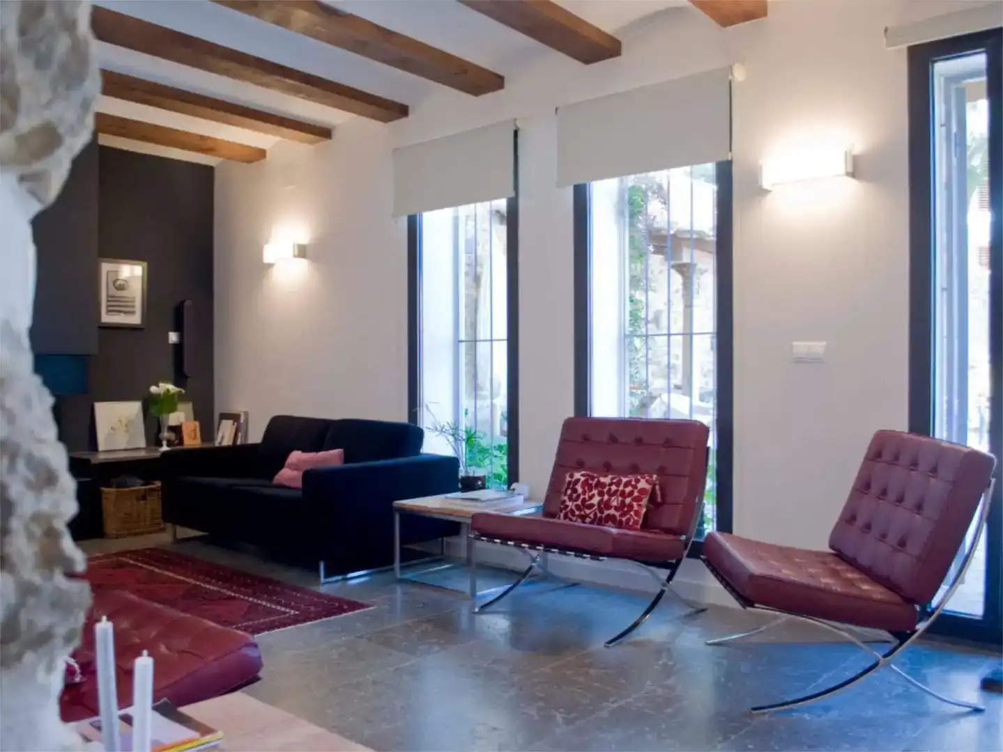 Sala de estar de Casa adosada en venta en Chulilla con Aire acondicionado, Parquet y Trastero