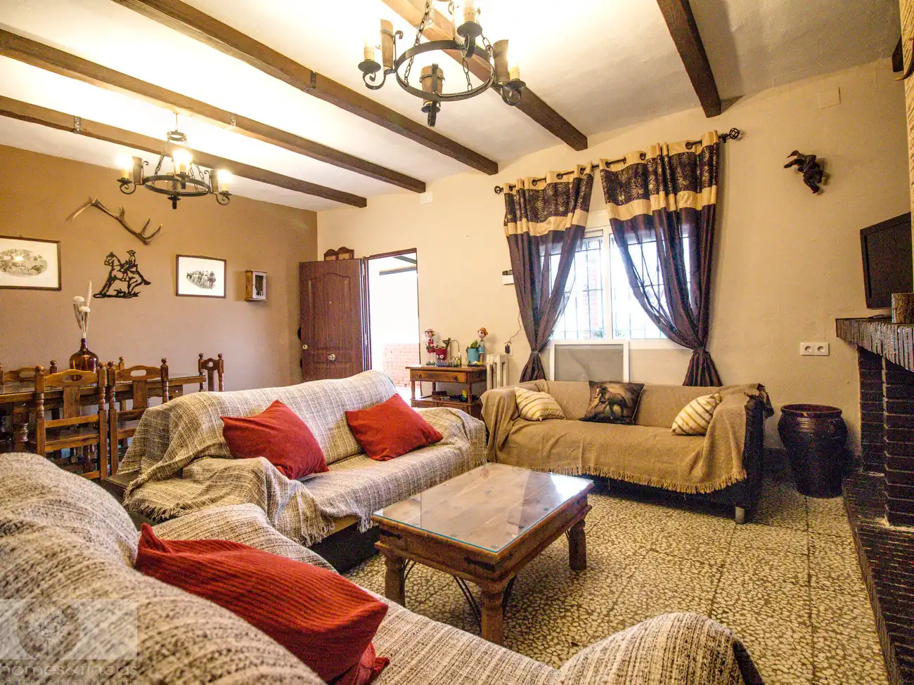 Living room of Country homes for sale in Gibraleón  with Furnished