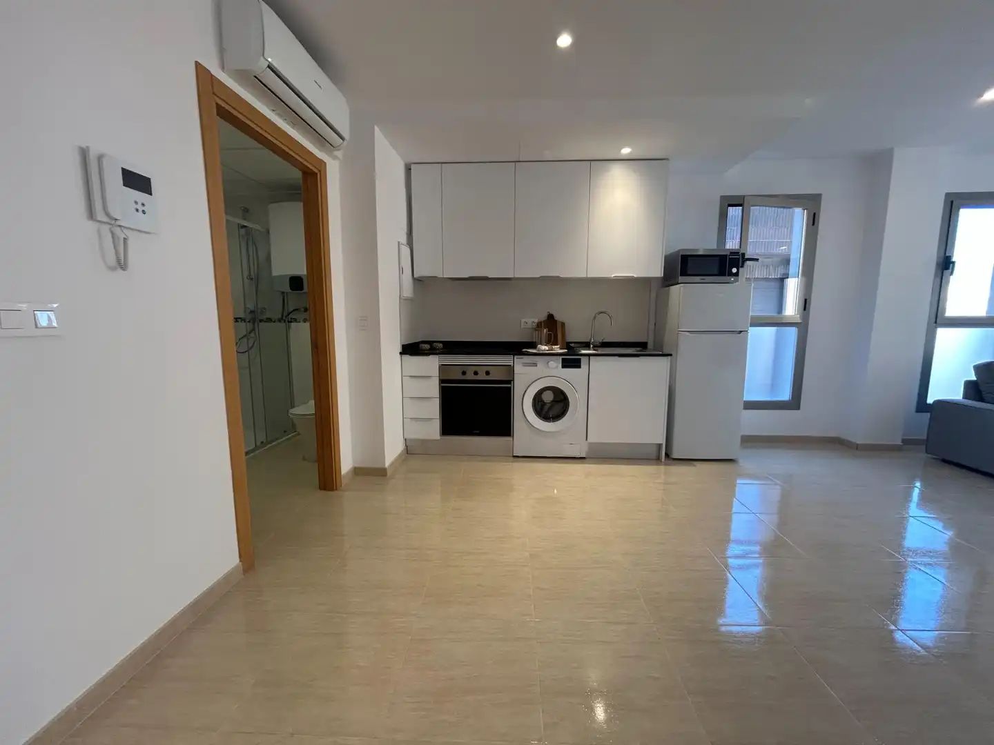 Cocina de Apartamento de alquiler en Burriana / Borriana con Aire acondicionado, Calefacción y Amueblado