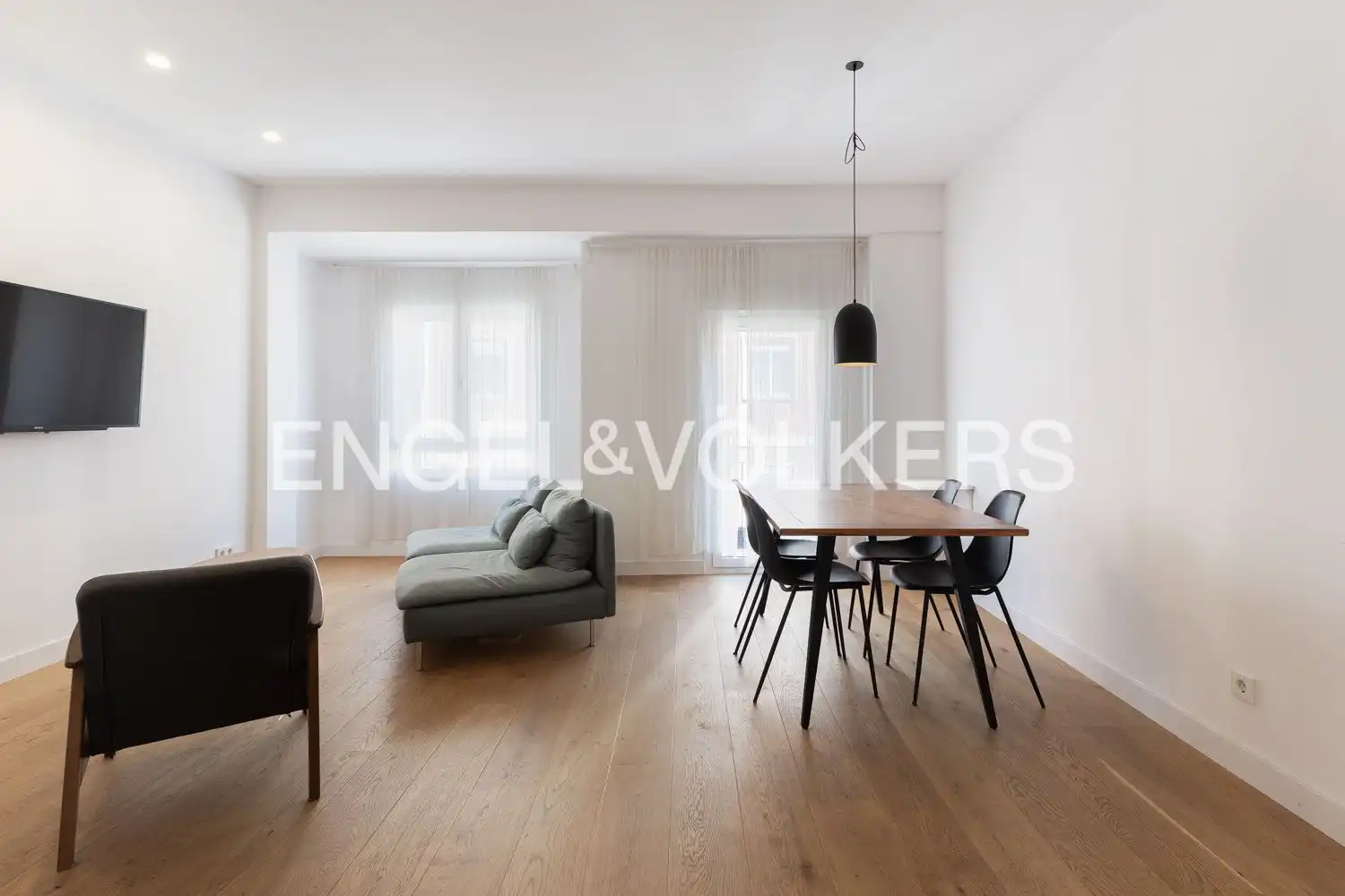 Sala de estar de Piso de alquiler en Valencia con Aire acondicionado, Calefacción y Balcón