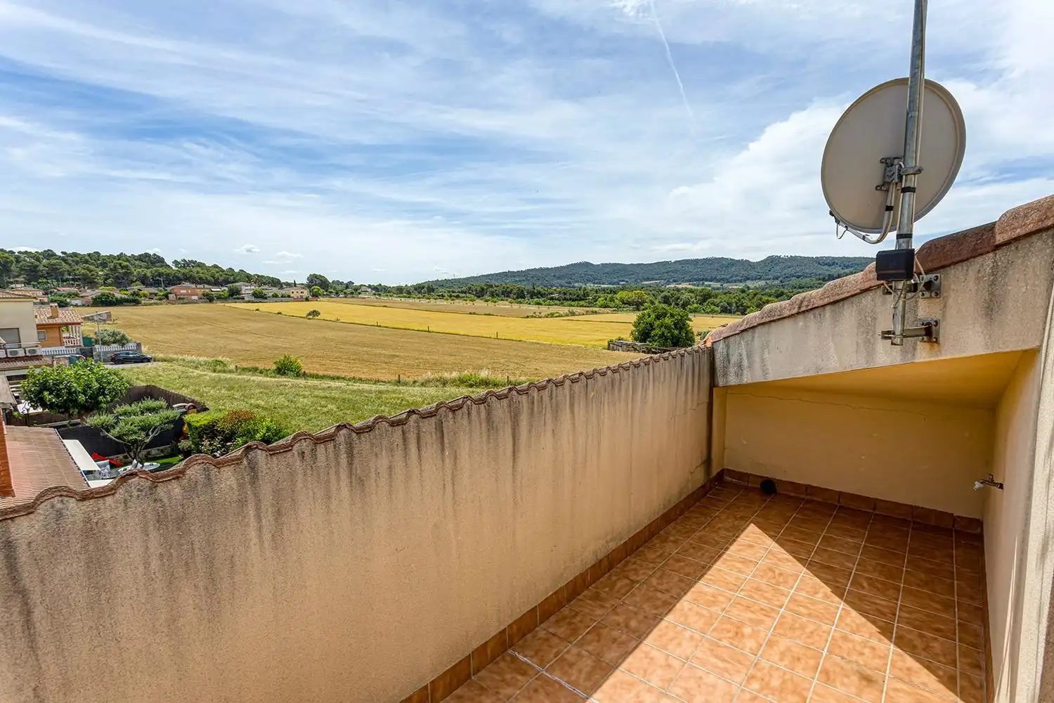 Terrace of Detached homes for sale in La Torre de Claramunt  with Air Conditioner, Heating and Private garden