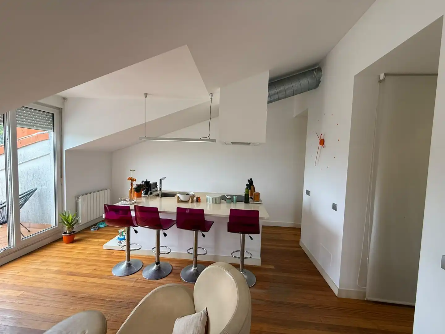 Kitchen of Attic for sale in Entrambasaguas  with Heating, Parquet flooring and Terrace