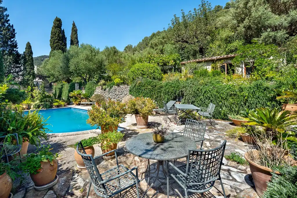 Terrace of Country homes for sale in Mancor de la Vall  with Private garden, Terrace and Swimming Pool