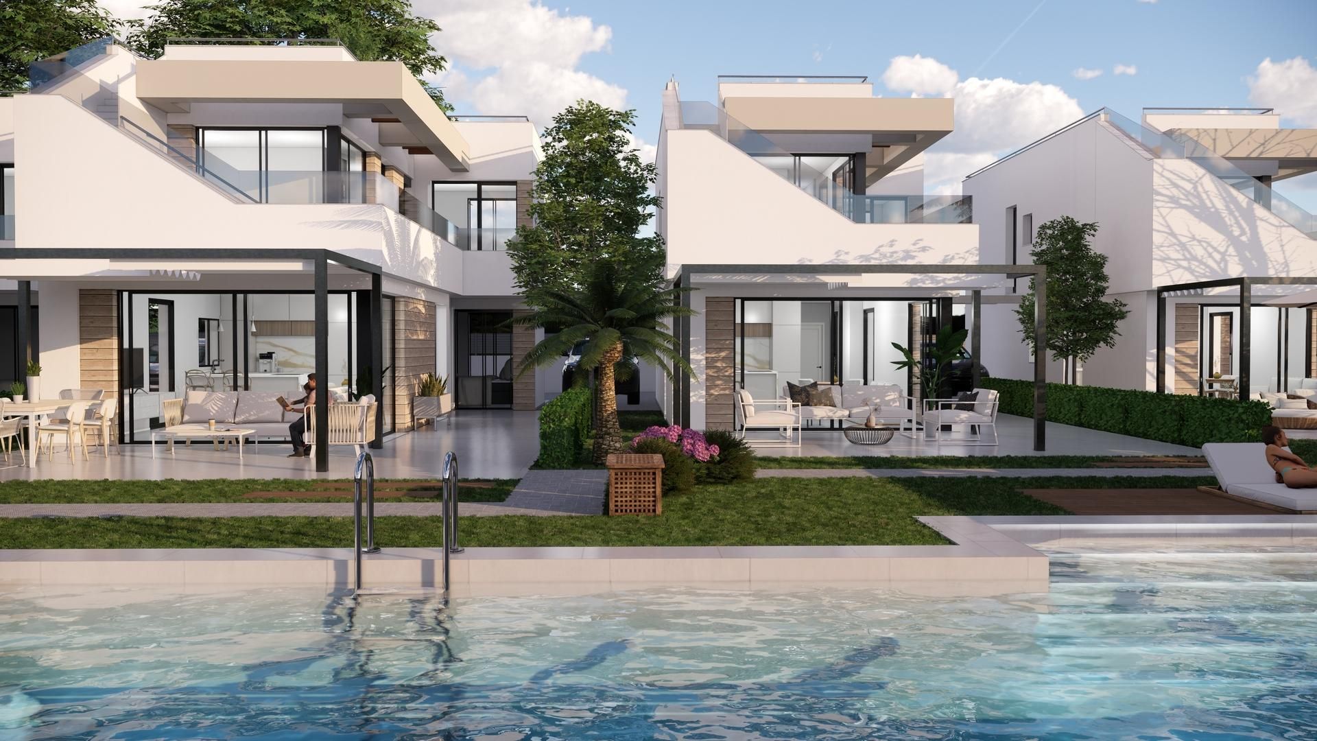 Exterior view of House or chalet for sale in Pilar de la Horadada  with Private garden, Terrace and Community pool