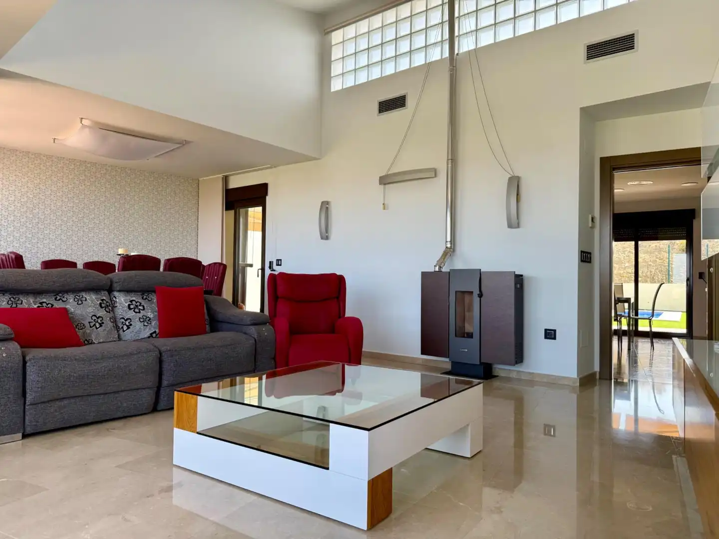 Living room of Houses for sale in Molina de Segura  with Air Conditioner, Private garden and Terrace