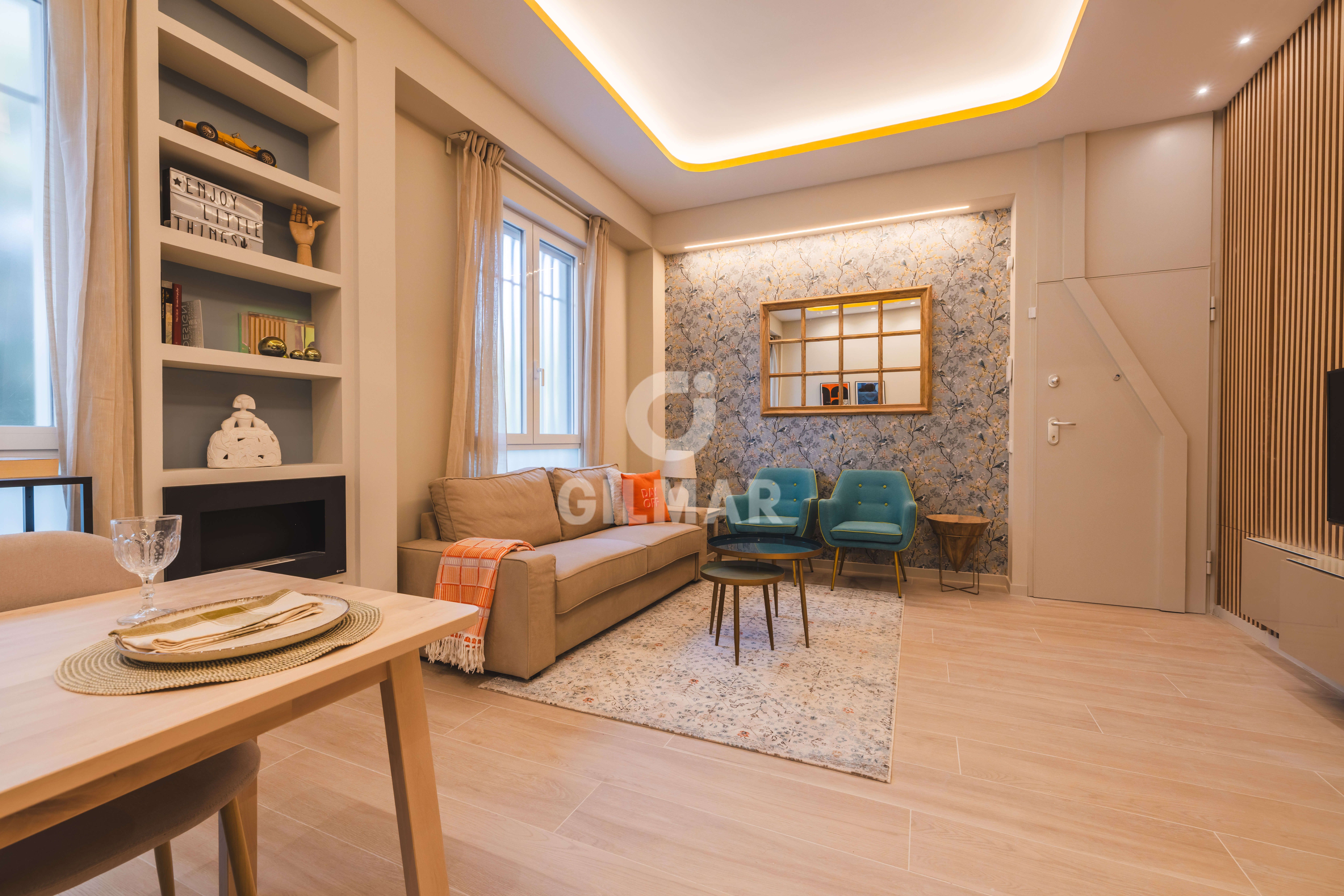 Living room of Flat for sale in  Madrid Capital  with Heating