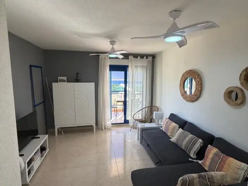 Sala d'estar de Apartament en venda en Xeraco amb Terrassa i Balcó