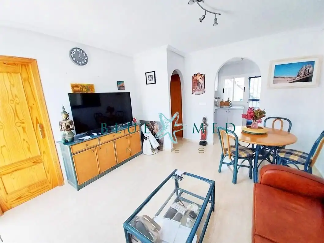Sala d'estar de Casa o xalet en venda en Mazarrón amb Aire condicionat, Terrassa i Piscina