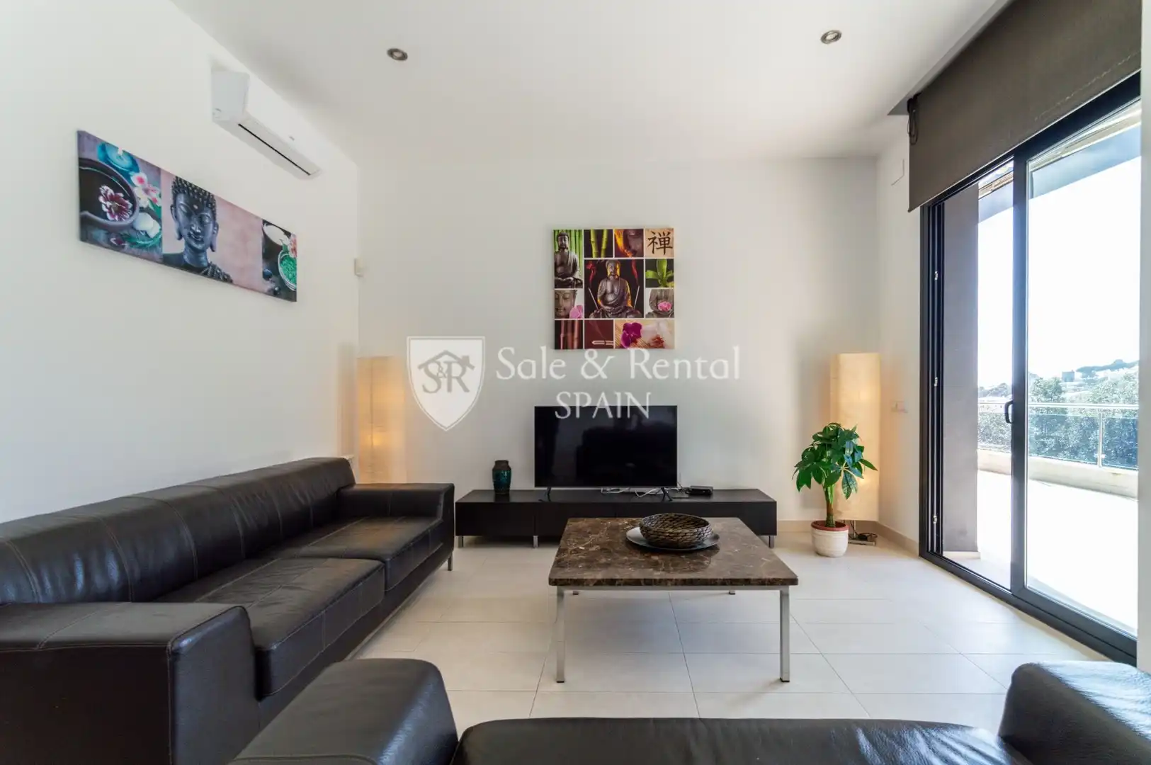 Living room of Houses for sale in Santa Susanna  with Air Conditioner, Heating and Private garden