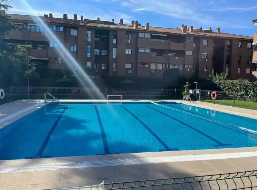 Swimming pool of Flat for sale in  Madrid Capital  with Air Conditioner, Heating and Parquet flooring