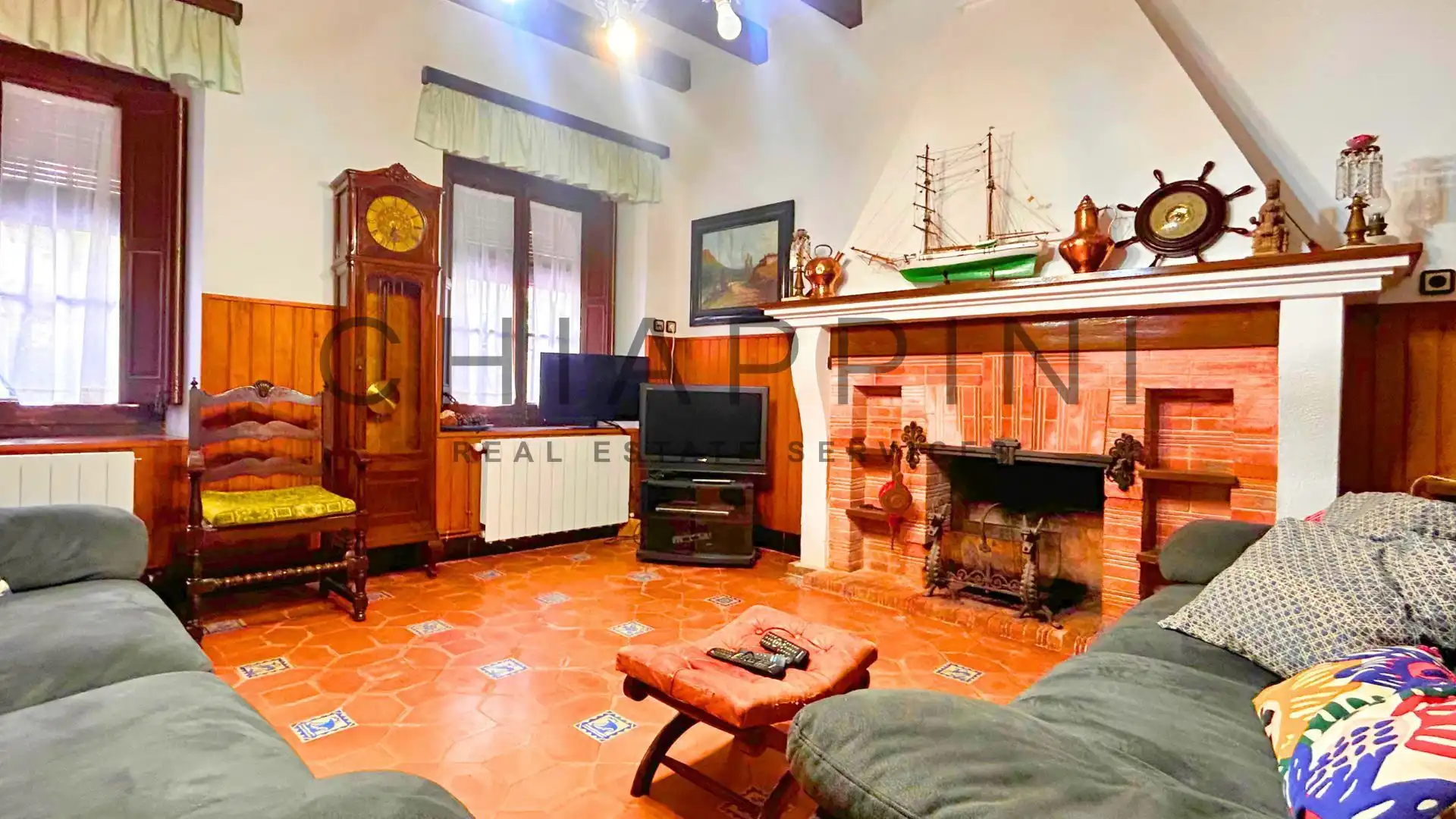 Sala de estar de Finca rústica en venta en Tossa de Mar con Calefacción, Terraza y Trastero