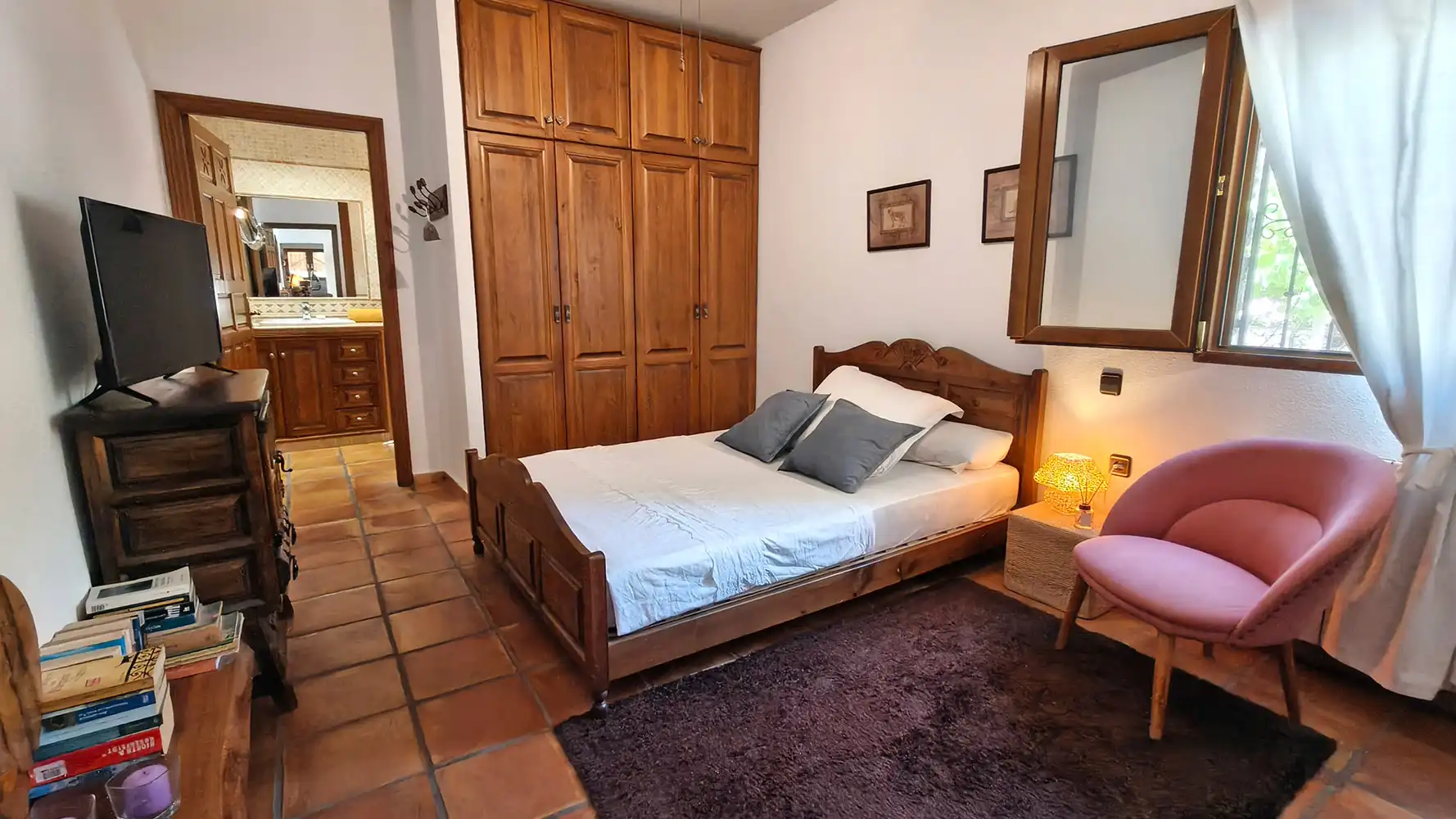 Dormitori de Finca rústica en venda en Finestrat amb Aire condicionat, Calefacció i Jardí privat