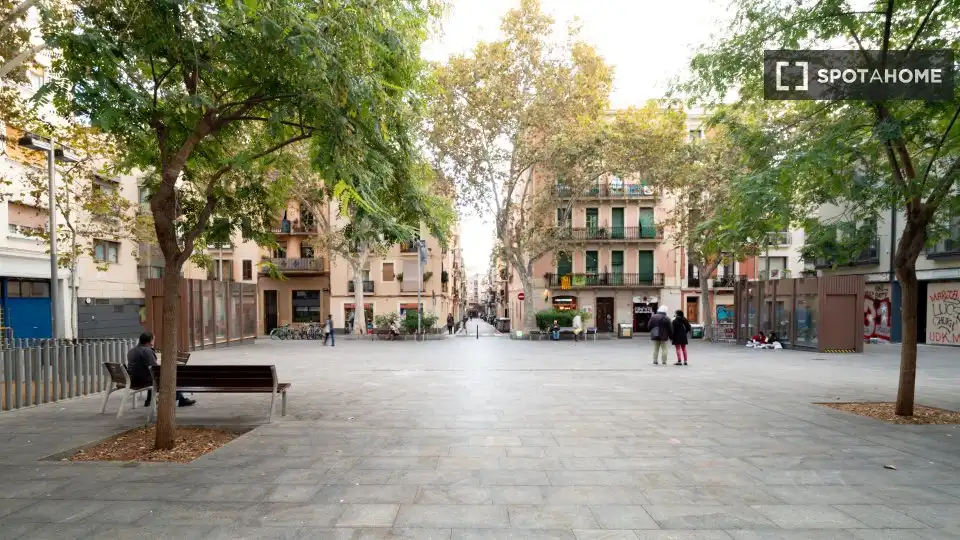 Vista exterior de Piso de alquiler en Barcelona con Aire acondicionado, Calefacción y Amueblado