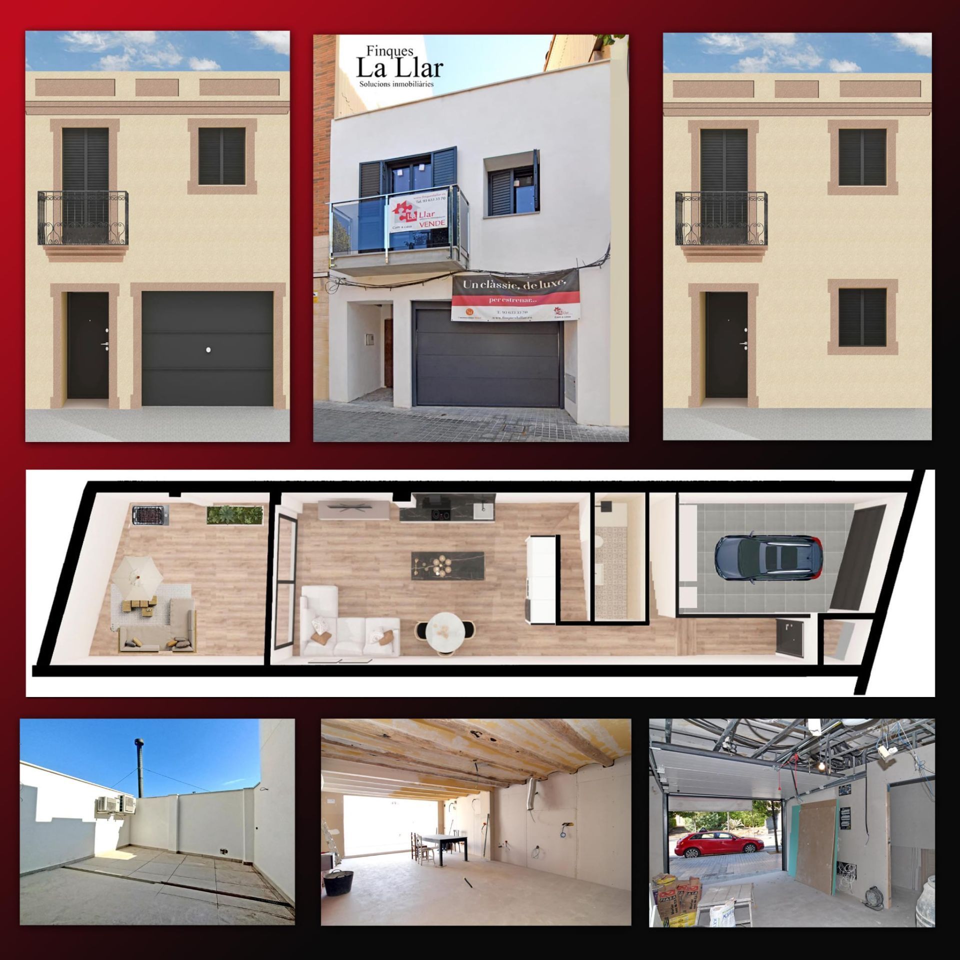 Vista exterior de Casa adosada en venda en Pallejà amb Aire condicionat i Calefacció