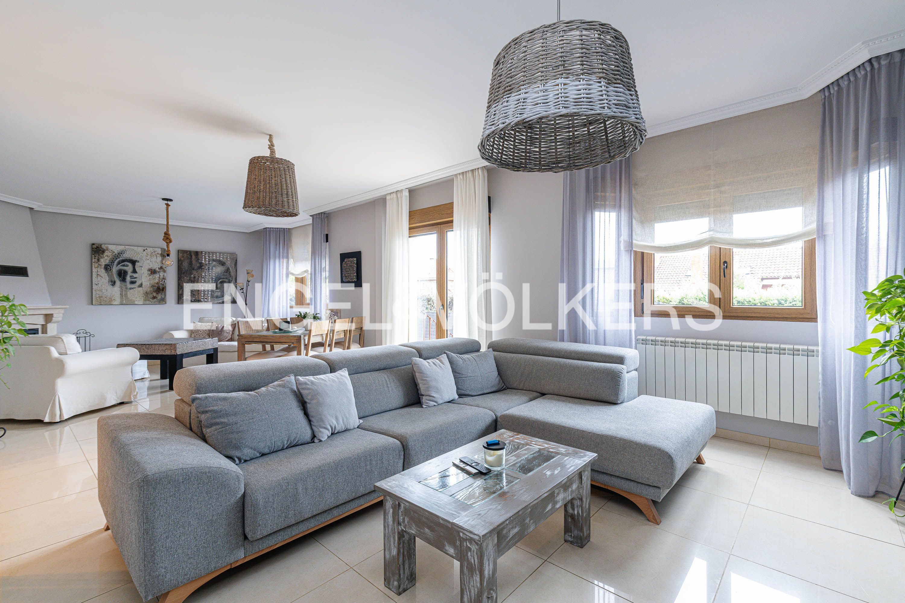 Living room of House or chalet for sale in Cobeña  with Heating, Private garden and Parquet flooring