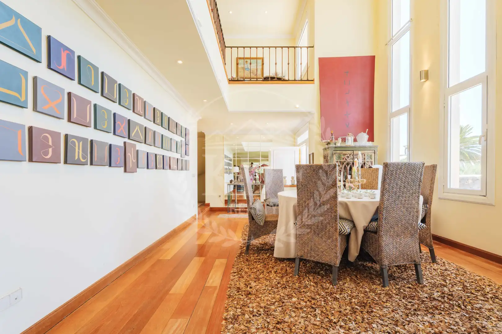 Dining room of Houses for sale in El Rosario  with Private garden, Terrace and Swimming Pool