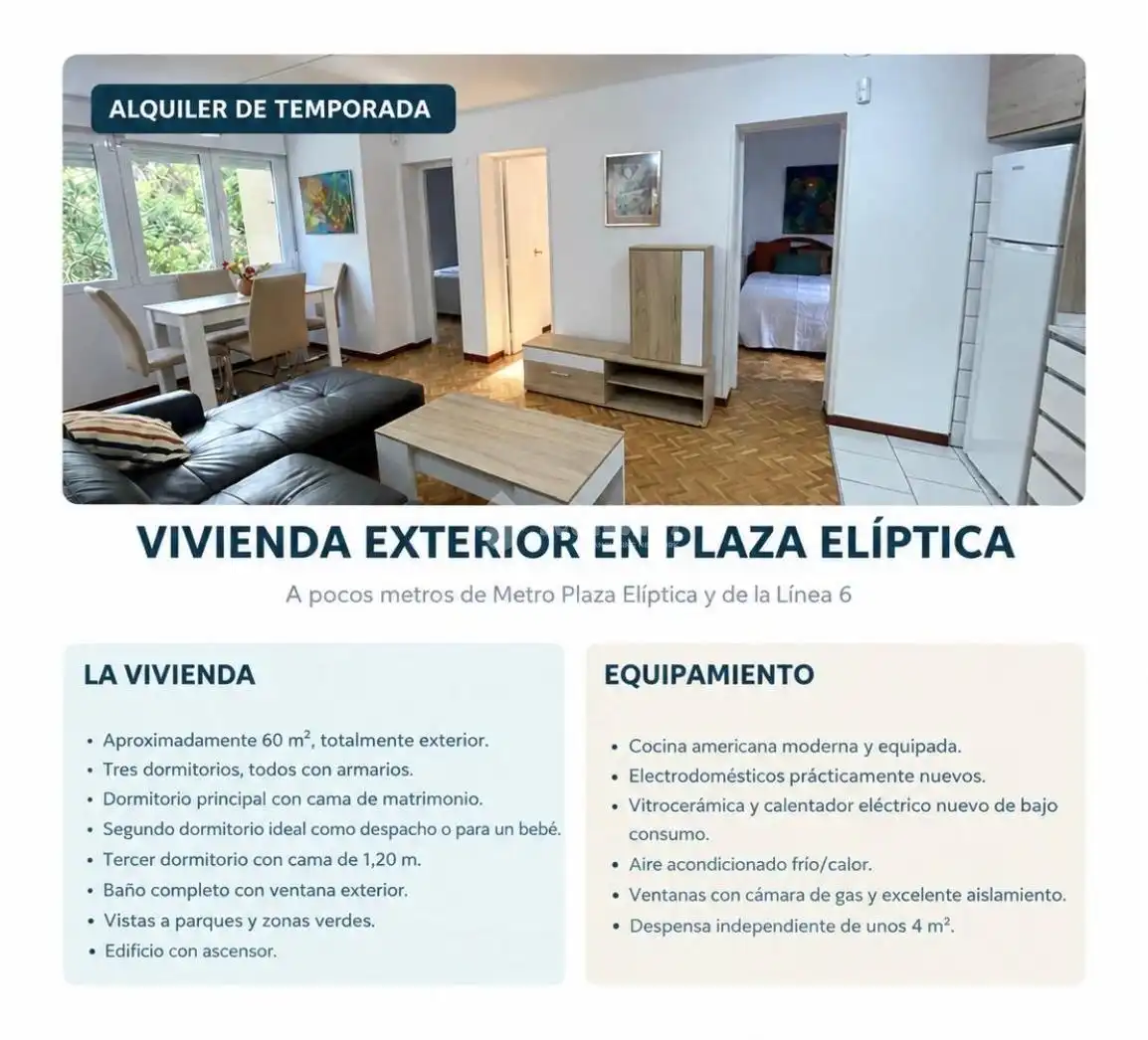 Appartement avec ascenseur à louer à Usera