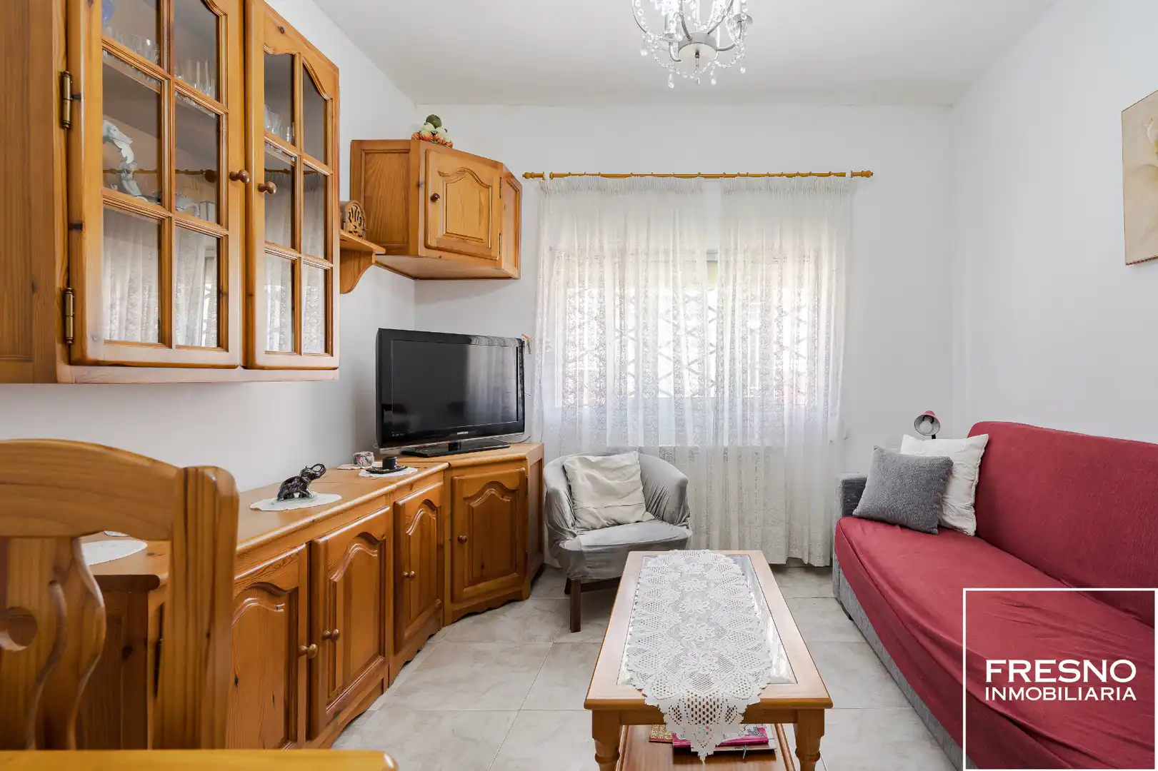 Sala d'estar de Casa adosada en venda en Cobeña amb Calefacció, Jardí privat i Terrassa