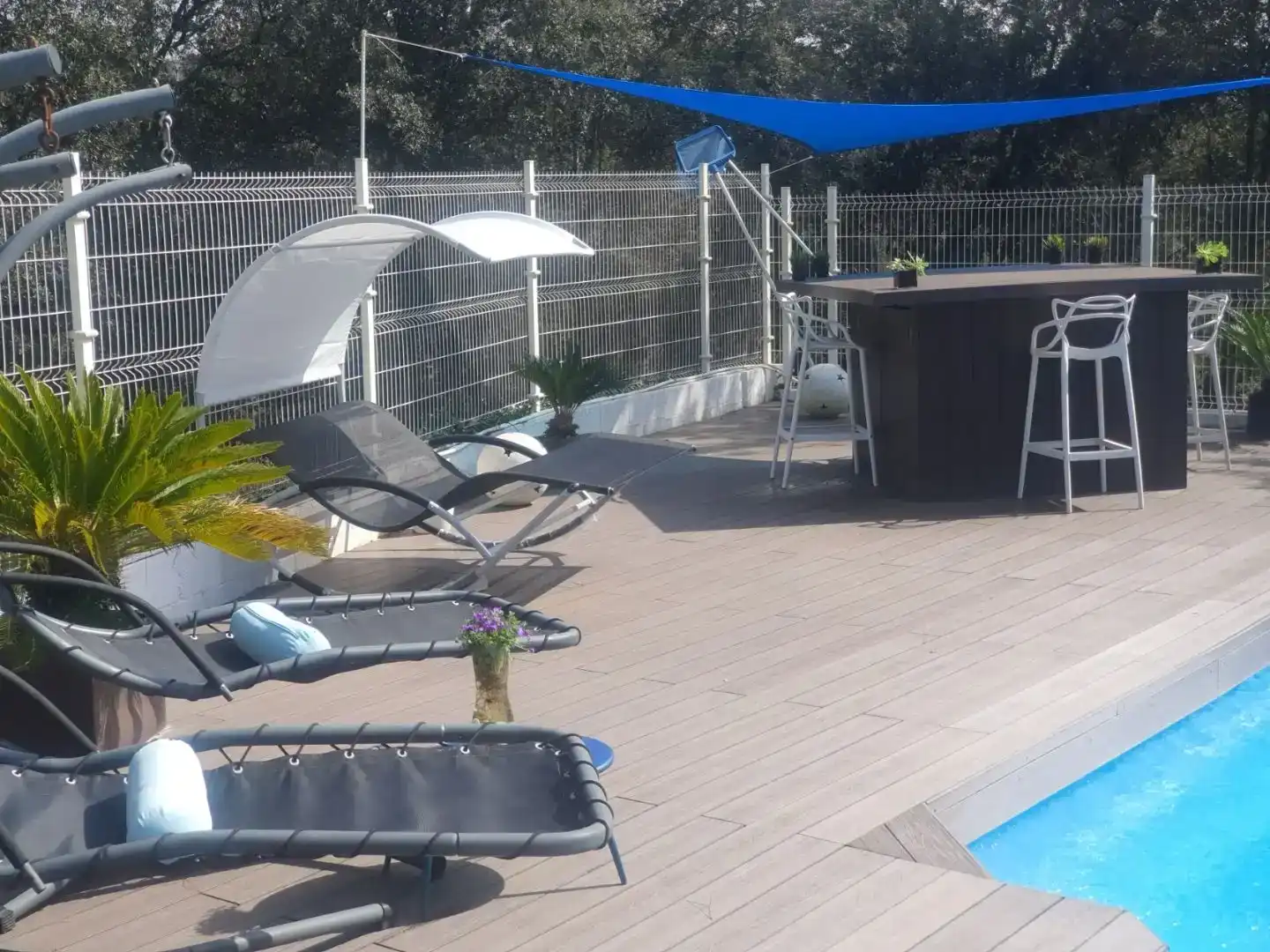 Terrace of Houses for rent in Dosrius  with Air Conditioner, Swimming Pool and Furnished