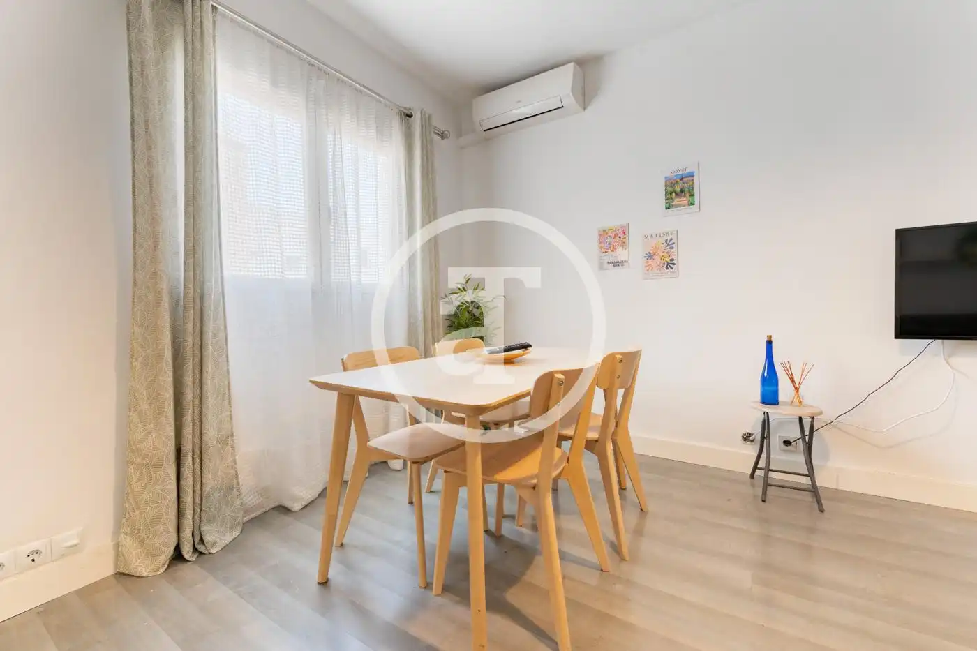 Dining room of Flat for rent in Madrid  with Air Conditioner, Heating and Furnished