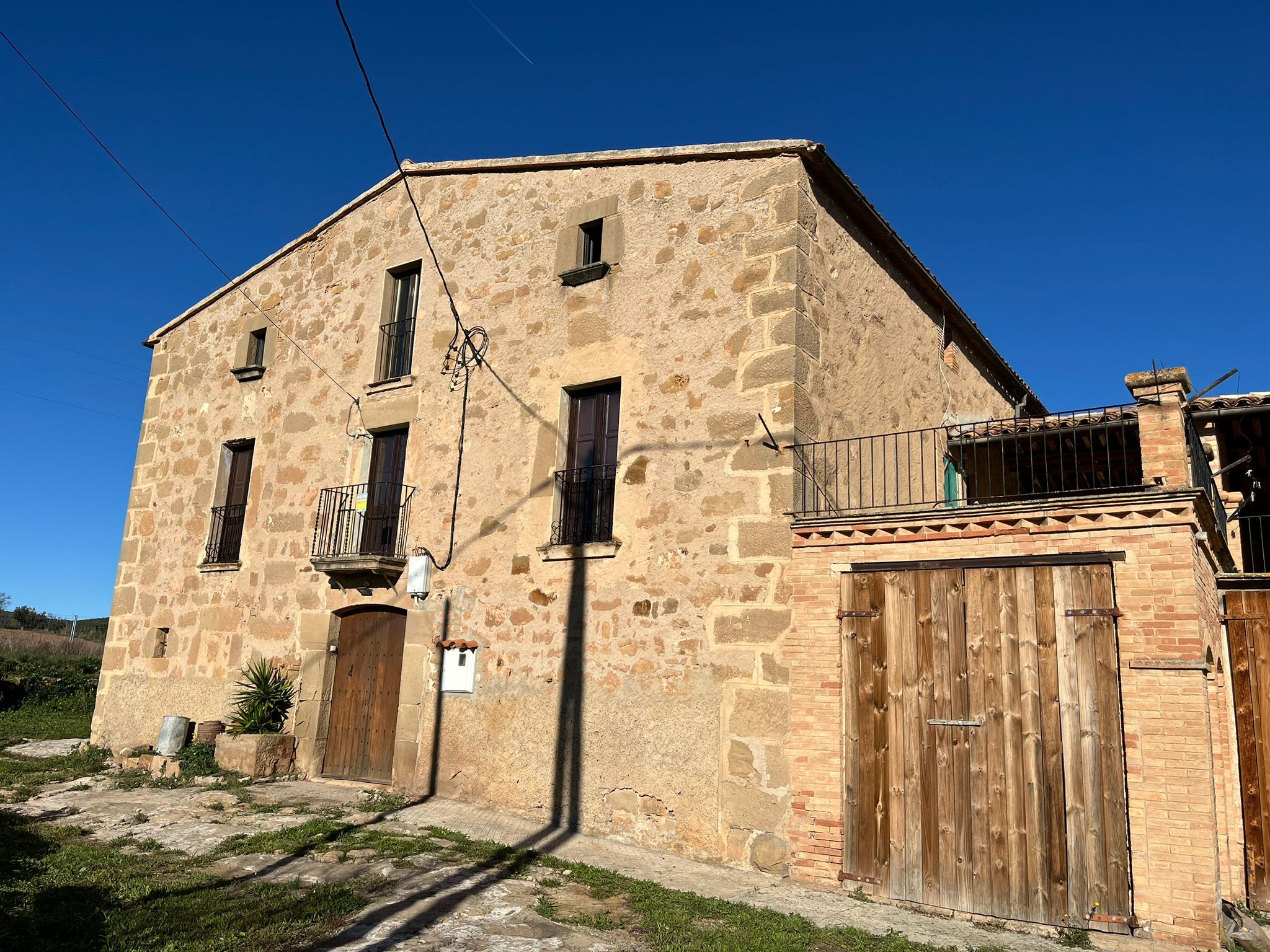 Vista exterior de Finca rústica en venda en Sant Mateu de Bages amb Calefacció, Jardí privat i Terrassa
