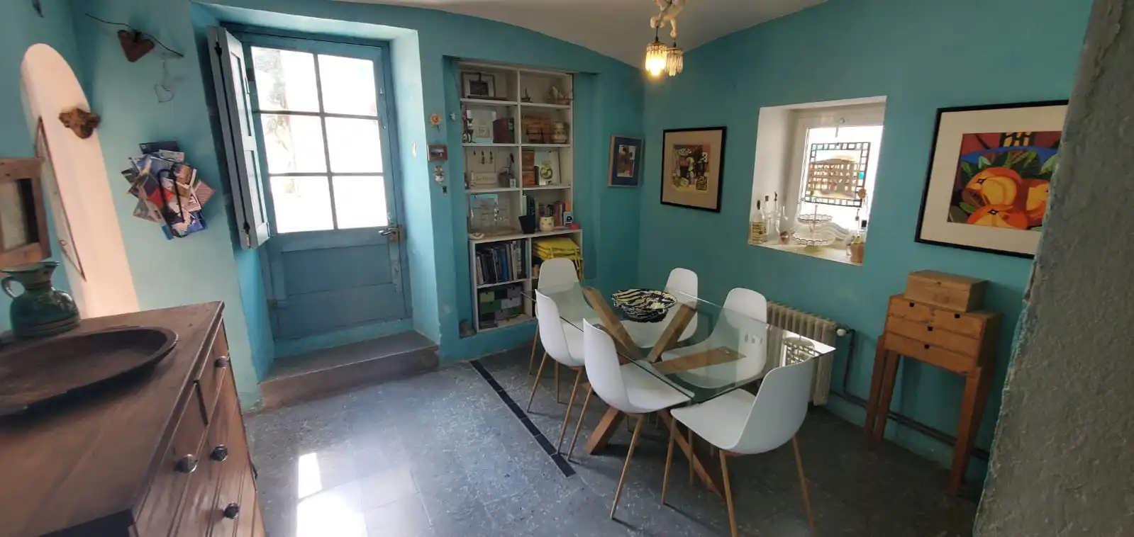 Esszimmer von Einfamilien-Reihenhaus zum Verkauf in L'Escala mit Heizung, Terrasse und Möbliert