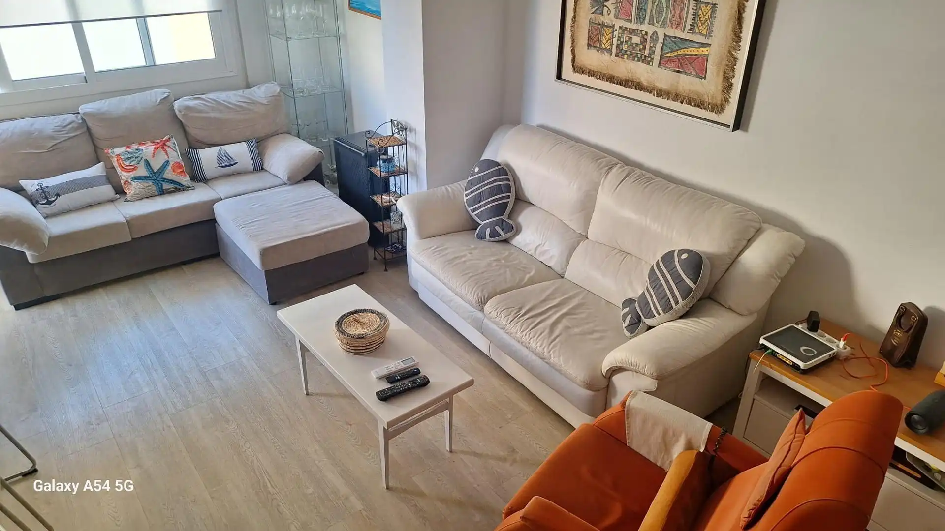 Sala d'estar de Àtic de lloguer en Torrox amb Piscina comunitària