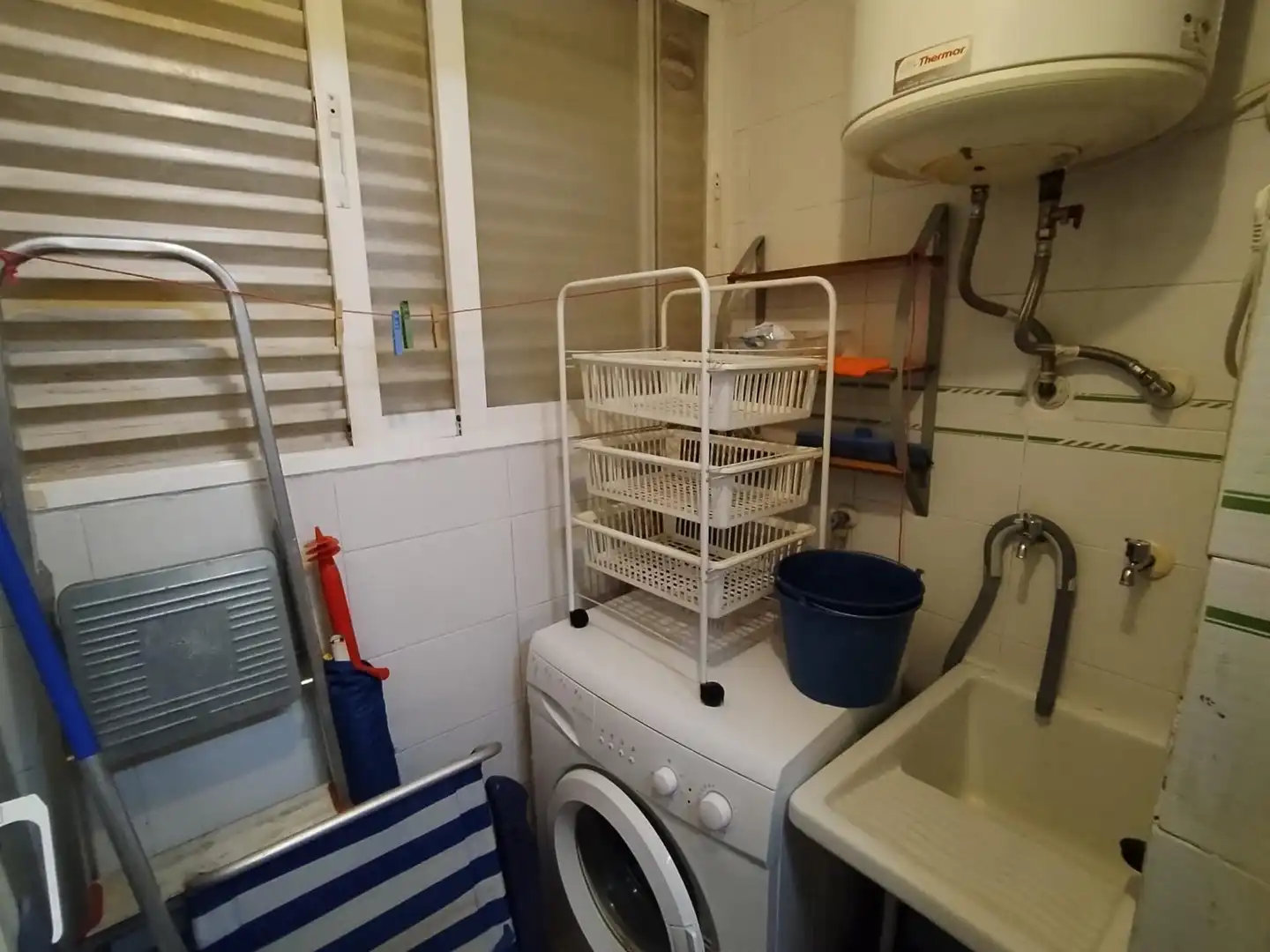 Cocina de Apartamento en venta en Benidorm con Aire acondicionado, Amueblado y Piscina comunitaria