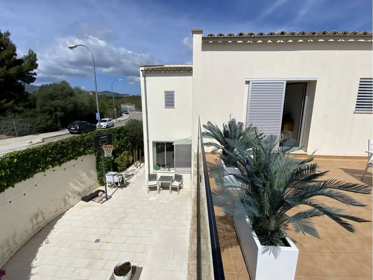 Terrasse von Einfamilien-Reihenhaus zur Miete in Ponent