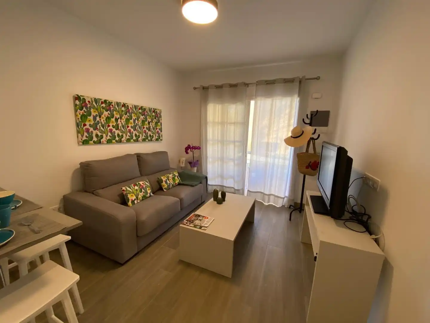 Sala de estar de Apartamento de alquiler en San Bartolomé de Tirajana con Jardín privado, Terraza y Trastero