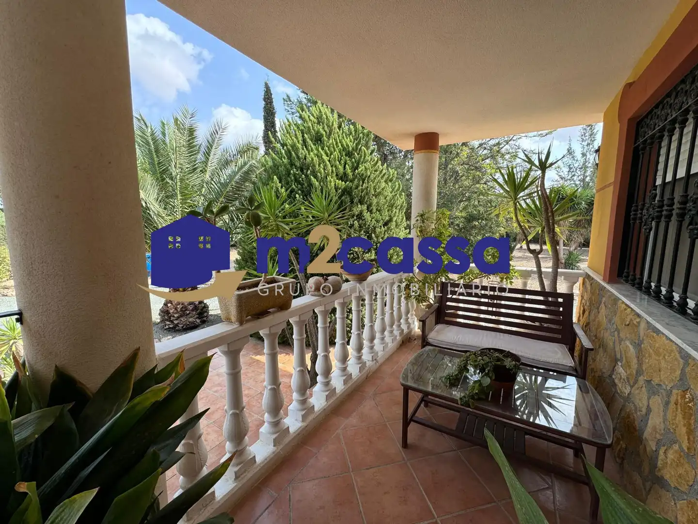 Terrassa de Casa o xalet en venda en Puerto Lumbreras amb Jardí privat, Terrassa i Piscina
