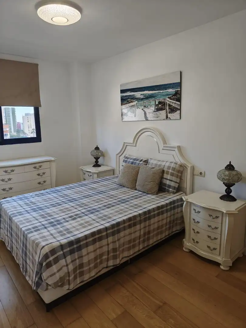 Schlafzimmer von Wohnung zur Miete in La Pobla de Farnals mit Möbliert, Balkon und Gemeinschaftspool