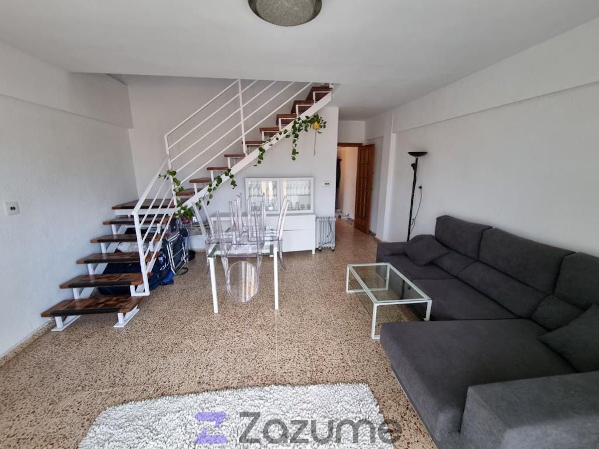 Living room of Duplex for rent in Sueca  with Private garden, Terrace and Swimming Pool