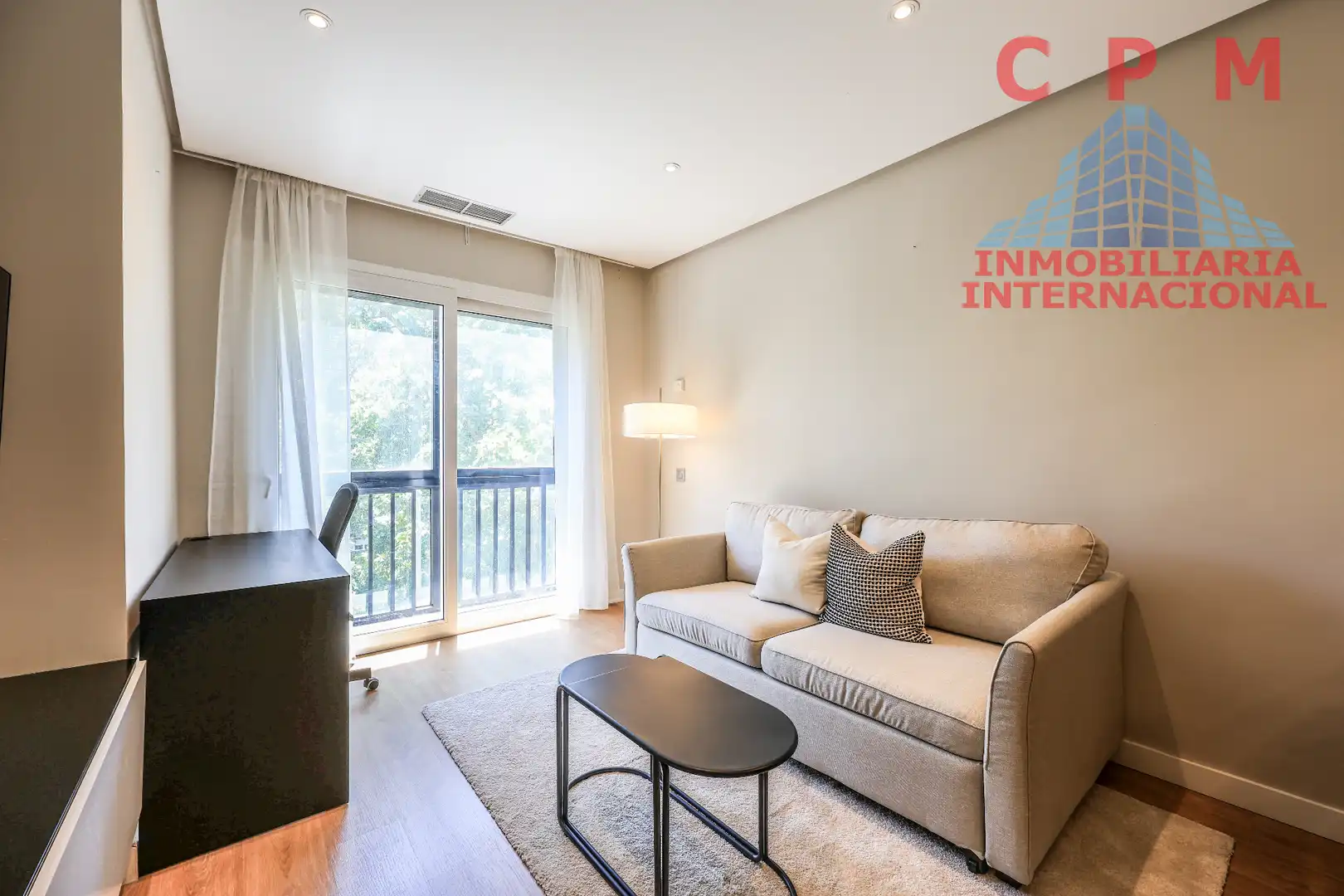 Wohnzimmer von Wohnung zur Miete in Madrid mit Klimaanlage, Heizung und Parkett