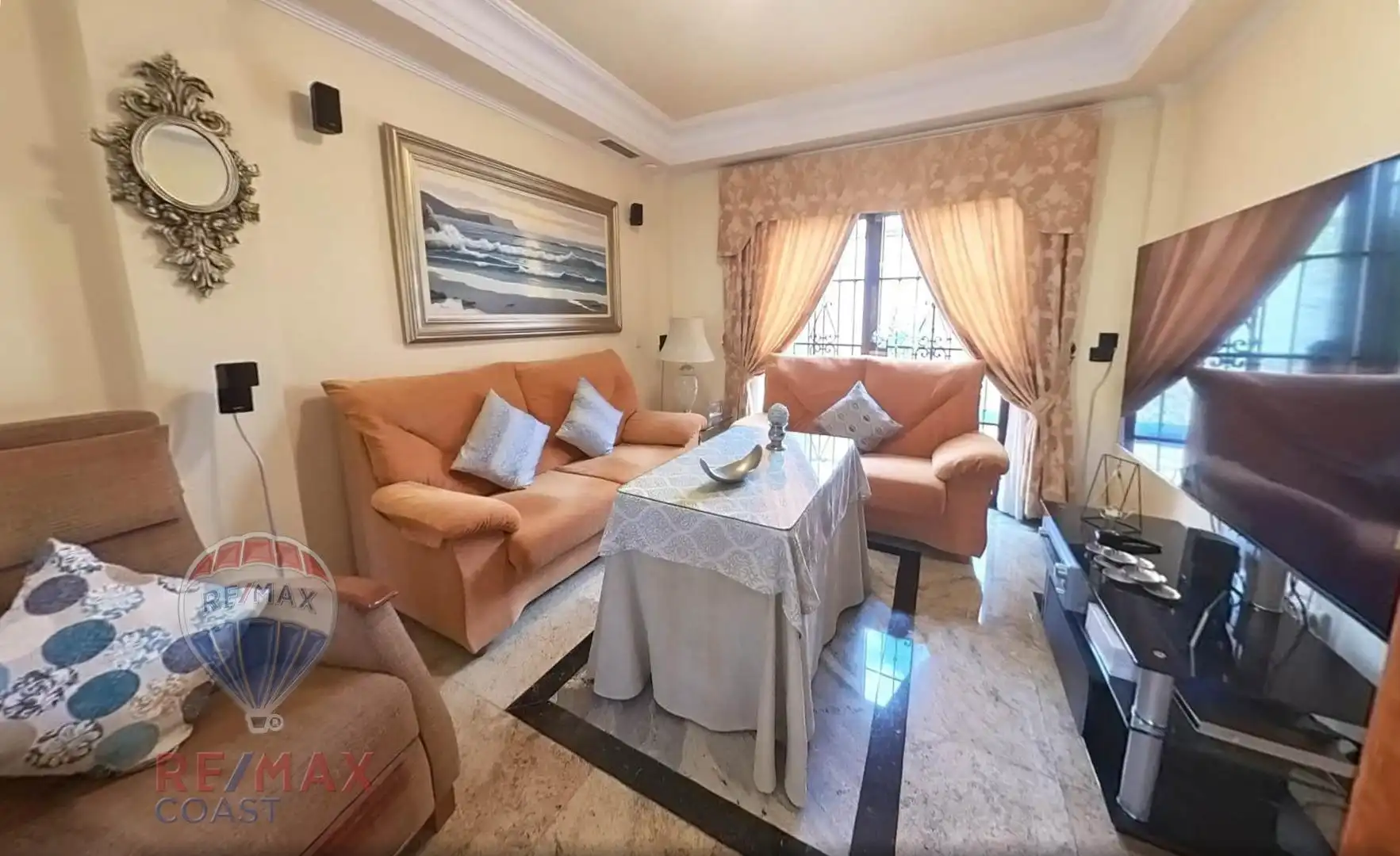 Sala de estar de Casa o chalet en venta en Cártama con Aire acondicionado, Calefacción y Jardín privado
