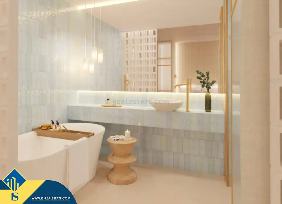 Bany de Apartament en venda en Santa Eulària des Riu amb Terrassa, Moblat i Piscina comunitària