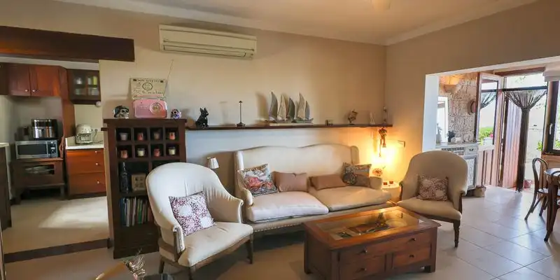 Sala d'estar de Casa o xalet en venda en Formentera amb Aire condicionat, Jardí privat i Terrassa